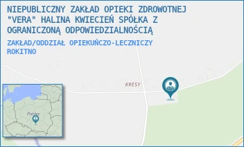 ZAKŁAD/ODDZIAŁ OPIEKUŃCZO-LECZNICZY - NIEPUBLICZNY ZAKŁAD OPIEKI ZDROWOTNEJ "VERA" HALINA KWIECIEŃ SPÓŁKA Z OGRANICZONĄ ODPOWIEDZIALNOŚCIĄ - UL. ROKITNO 134,  ROKITNO