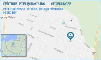 PIELĘGNIARSKA OPIEKA DŁUGOTERMINOWA - CENTRUM PIELĘGNACYJNO - OPIEKUŃCZE - SKARBKA 42,  OSIĘCINY