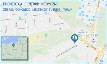 ZESPÓŁ DOMOWEGO LECZENIA TLENEM - PROMEDICA CENTRUM MEDYCZNE - UGORY 1,  TORUŃ
