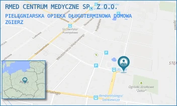 PIELĘGNIARSKA OPIEKA DŁUGOTERMINOWA DOMOWA - RMED CENTRUM MEDYCZNE SP. Z O.O. - UL. HENRYKA SIENKIEWICZA 10,  ZGIERZ