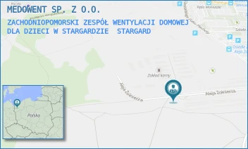 ZACHODNIOPOMORSKI ZESPÓŁ WENTYLACJI DOMOWEJ DLA DZIECI W STARGARDZIE - MEDOWENT SP. Z O.O. - ALEJA ŻOŁNIERZA 37,  STARGARD