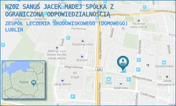 ZESPÓŁ LECZENIA ŚRODOWISKOWEGO (DOMOWEGO) - CENTRUM MEDYCZNE SANUS SPÓŁKA Z OGRANICZONĄ ODPOWIEDZIALNOŚCIĄ - MAGNOLIOWA 2,  LUBLIN