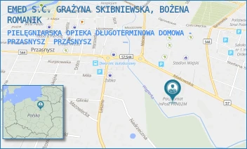PIELĘGNIARSKA OPIEKA DŁUGOTERMINOWA DOMOWA - PRZASNYSZ - EMED S.C. GRAŻYNA SKIBNIEWSKA, BOŻENA ROMANIK - MAKOWSKA 26D,  PRZASNYSZ